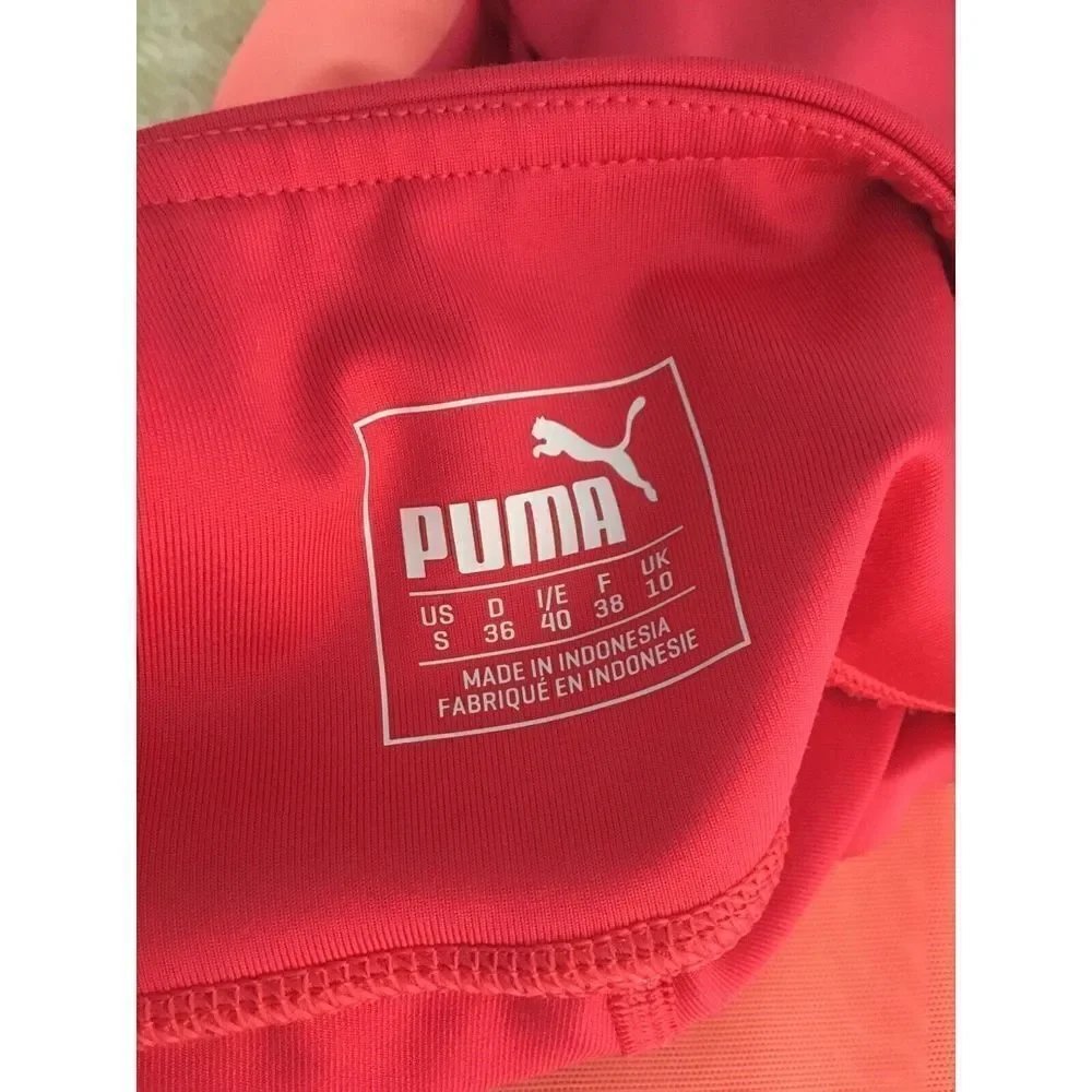 PUMA Womens Small Pink Stretch‎ Elasticated Waistband ActiveWear Skinny Leggings - Picture 9 of 11